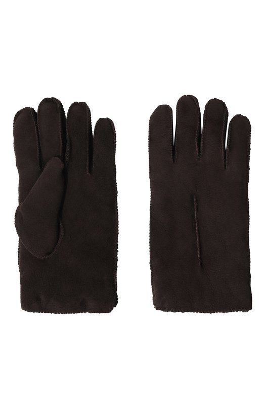 Перчатки из овчины DROMe Коричневый, фото 2