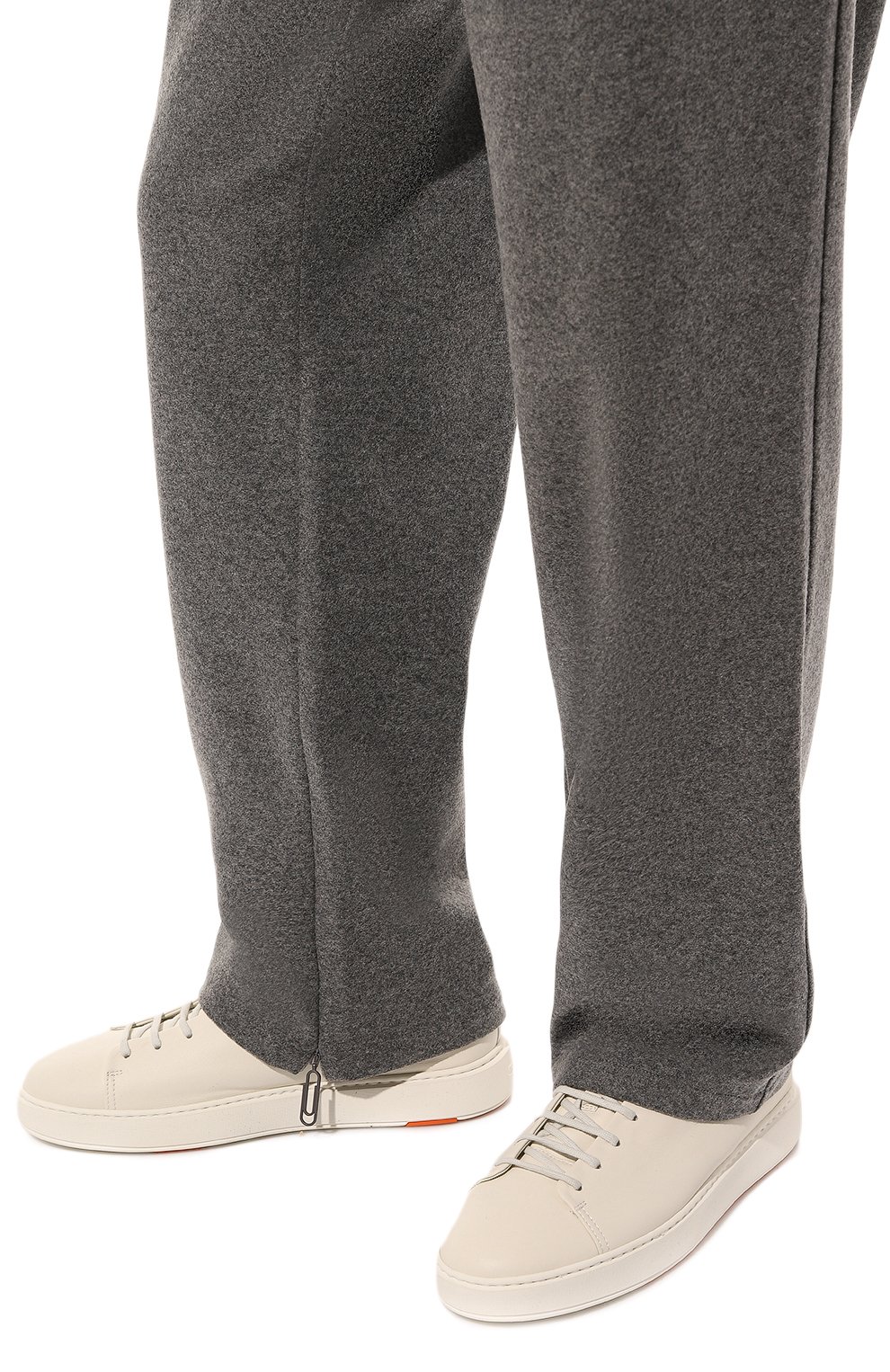 Кожаные кеды cleanic SANTONI, арт. MBCD21640BARTSB9I25, фото 3