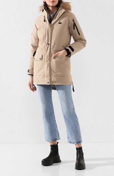 Пуховая парка с меховой отделкой капюшона ARCTIC EXPLORER, арт. POLRS_SAND, фото 2