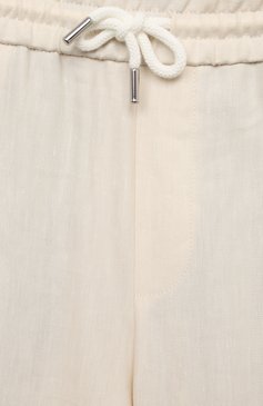 Брюки изо льна и шерсти BRUNELLO CUCINELLI, арт. BS462P503C, фото 3