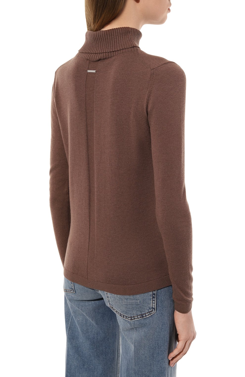 Водолазка из шерсти и шелка FREEAGE, арт. FW 20146-Br, фото 4
