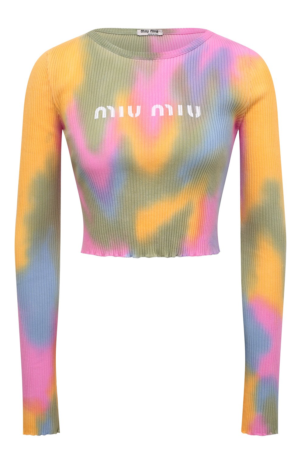 Хлопковый пуловер MIU MIU, арт. MJL813-10KY-F0055, фото 1