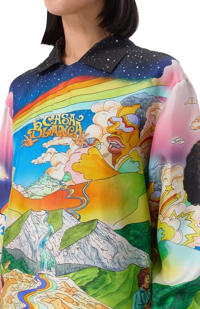 Шелковая рубашка CASABLANCA, арт. U-WS25-SH-006-07, фото 5