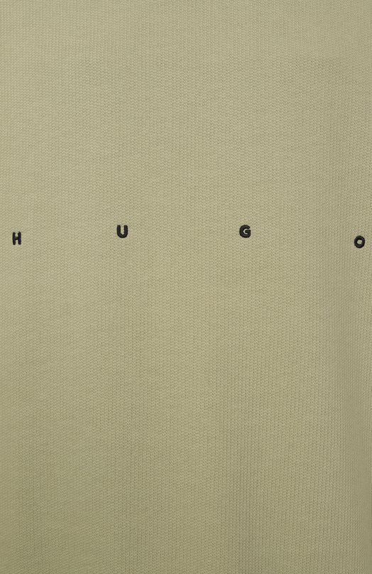 Хлопковый свитшот HUGO 50538973 Зелёный  50538973 Фото 6