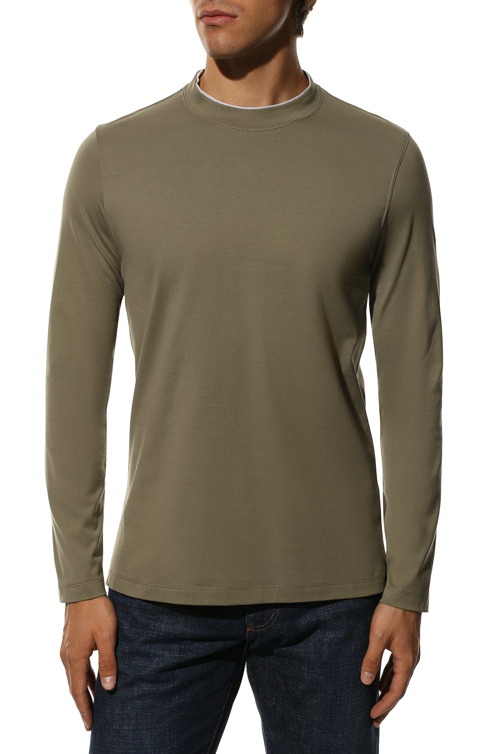 Хлопковый лонгслив BRUNELLO CUCINELLI, арт. M0T617433, фото 3