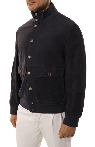 Замшевый бомбер BRUNELLO CUCINELLI, арт. MPNAB1929, фото 3