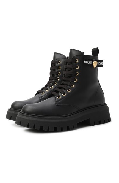 Кожаные ботинки MOSCHINO, арт. 81954/VAR3/36-40