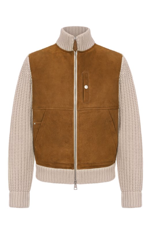 Комбинированный кардиган Jacob Cohen 25I P/JUR_SJ004 000 X0018 FL Коричневый 25I P/JUR_SJ004 000 X0018 FL