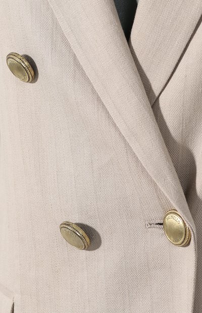 Жакет из смеси хлопка и льна  BRUNELLO CUCINELLI, арт. MF5788443, фото 5