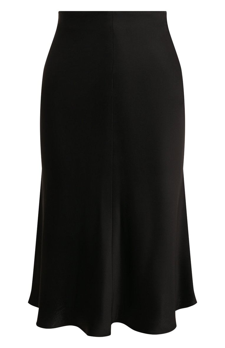 Женская юбка STELLA MCCARTNEY черного цвета, арт. 630011/3AU309 | Фото 1 (Материал внешний: Вискоза, Синтетический материал; Стили: Минимализм; Длина Ж (юбки, платья, шорты): До колена)