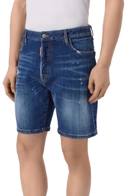 Джинсовые шорты Dsquared2 S74MU0985/S30664 Синий  S74MU0985/S30664 Фото 3