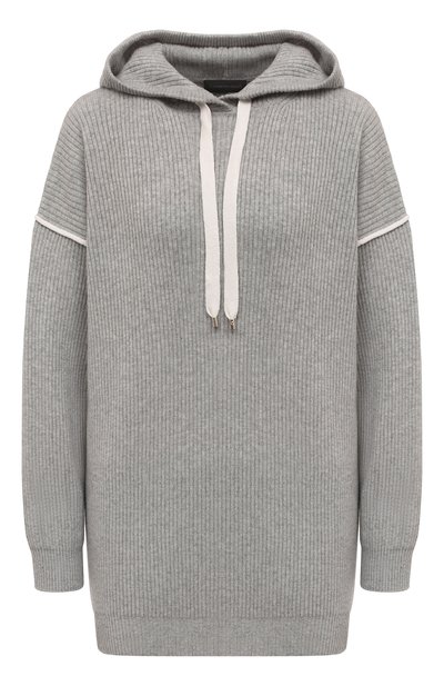 Женский худи из шерсти и кашемира LORENA ANTONIAZZI, арт. I24121FM63A/2472