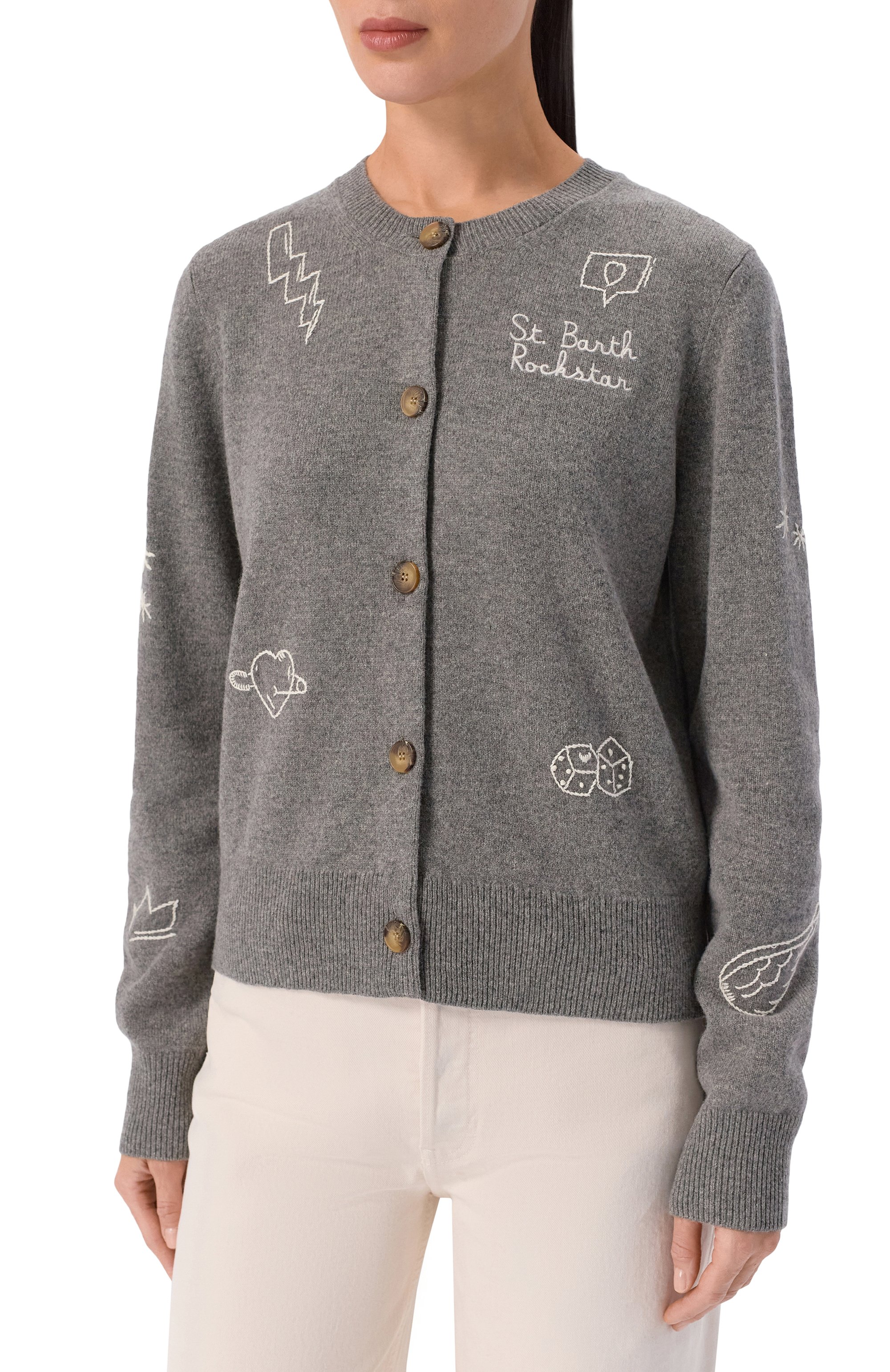 Шерстяной кардиган MC2 SAINT BARTH, арт. IER0001-02145I/SIERRA, фото 3