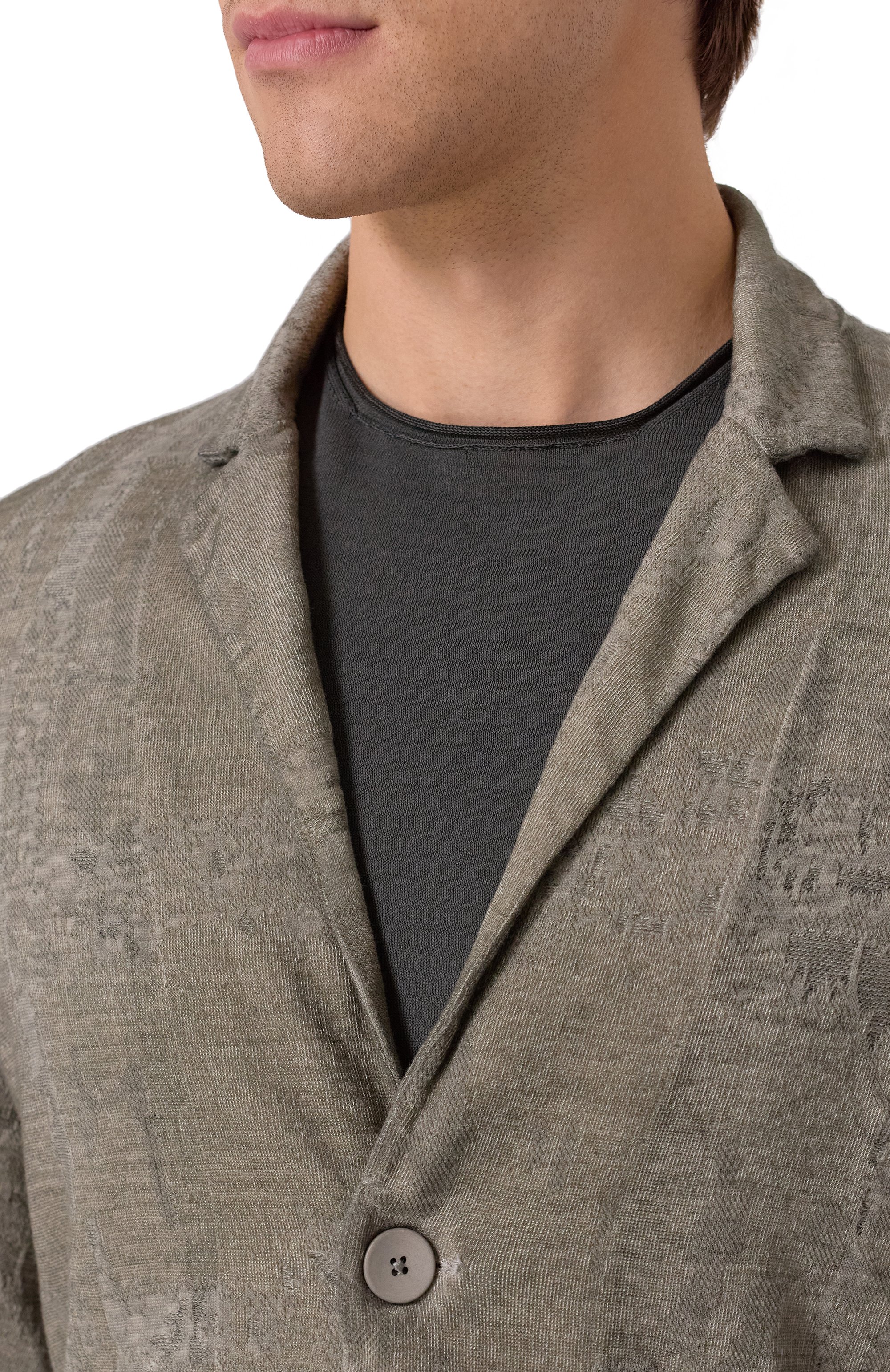 Пиджак изо льна и хлопка TRANSIT, арт. CFUTRZ18531E, фото 7