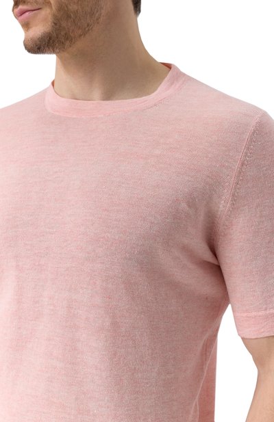 Футболка изо льна и хлопка BRUNELLO CUCINELLI, арт. M2L00340, фото 5