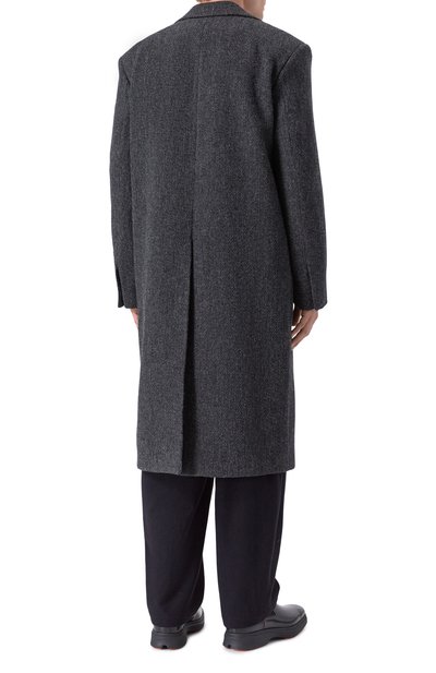 Шерстяное пальто JIL SANDER темно-серого цвета по цене 557500 руб., арт. J21AA0193/J40286, фото 4 Шерстяное пальто JIL SANDER, арт. J21AA0193/J40286, фото 4