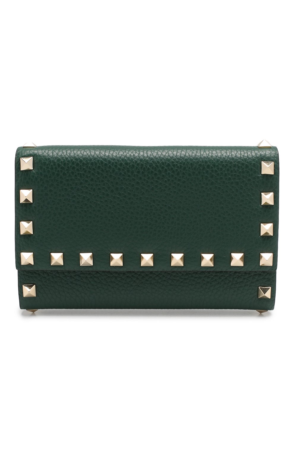 Кожаное портмоне VALENTINO зеленого цвета по цене 69700 руб., арт. SW0P0S41/VSH, фото 1 Кожаное портмоне VALENTINO, арт. SW0P0S41/VSH, фото 1