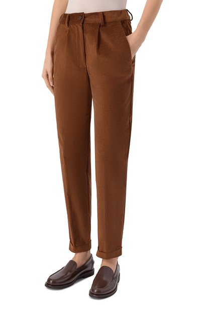 Вельветовые брюки KITON коричневого цвета по цене 158000 руб., арт. D50105K0133G, фото 3 Вельветовые брюки KITON, арт. D50105K0133G, фото 3