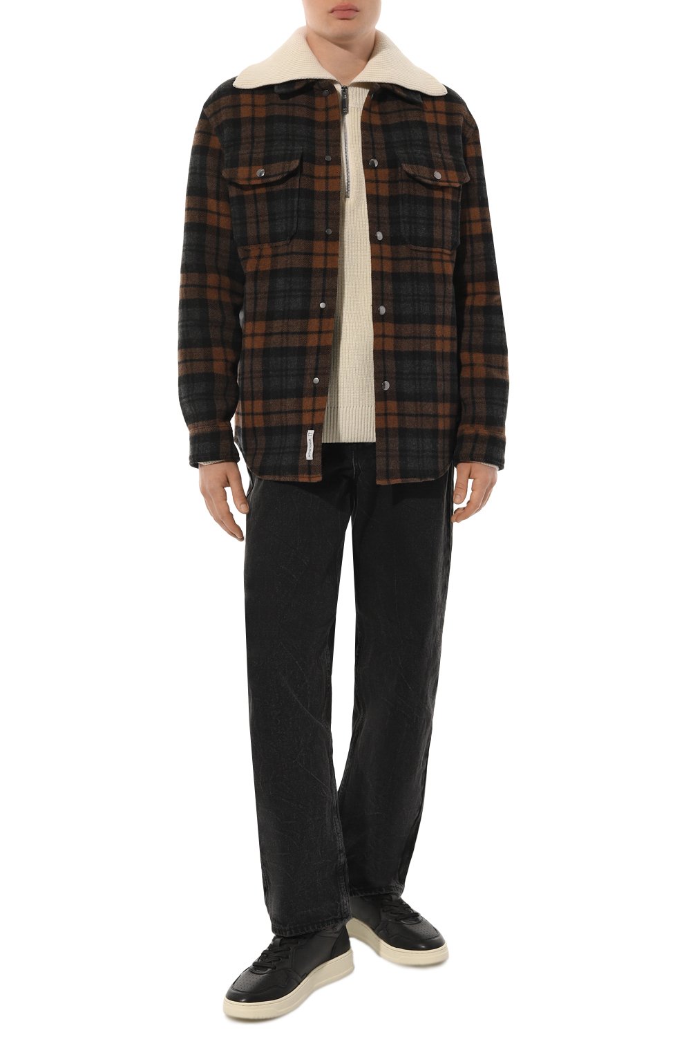 Куртка-рубашка из хлопка и шерсти WOOLRICH, арт. CFWOOS0104MRUT3121, фото 2