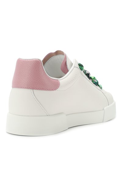 Кожаные кеды portofino light DOLCE & GABBANA, арт. CK1602/AW017, фото 4