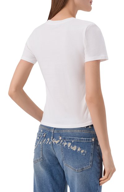 Хлопковая футболка BLUMARINE, арт. 4T106A/TJ0023, фото 4