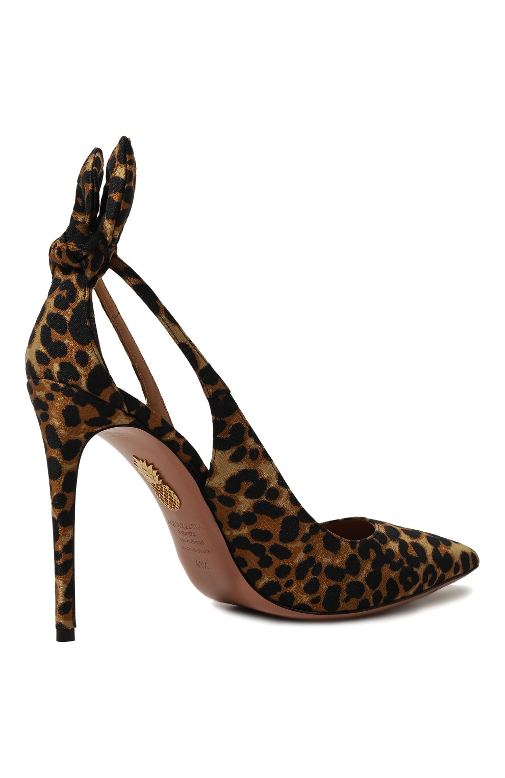 Кожаные туфли bow tie 105 AQUAZZURA, арт. DENHIGP0, фото 5