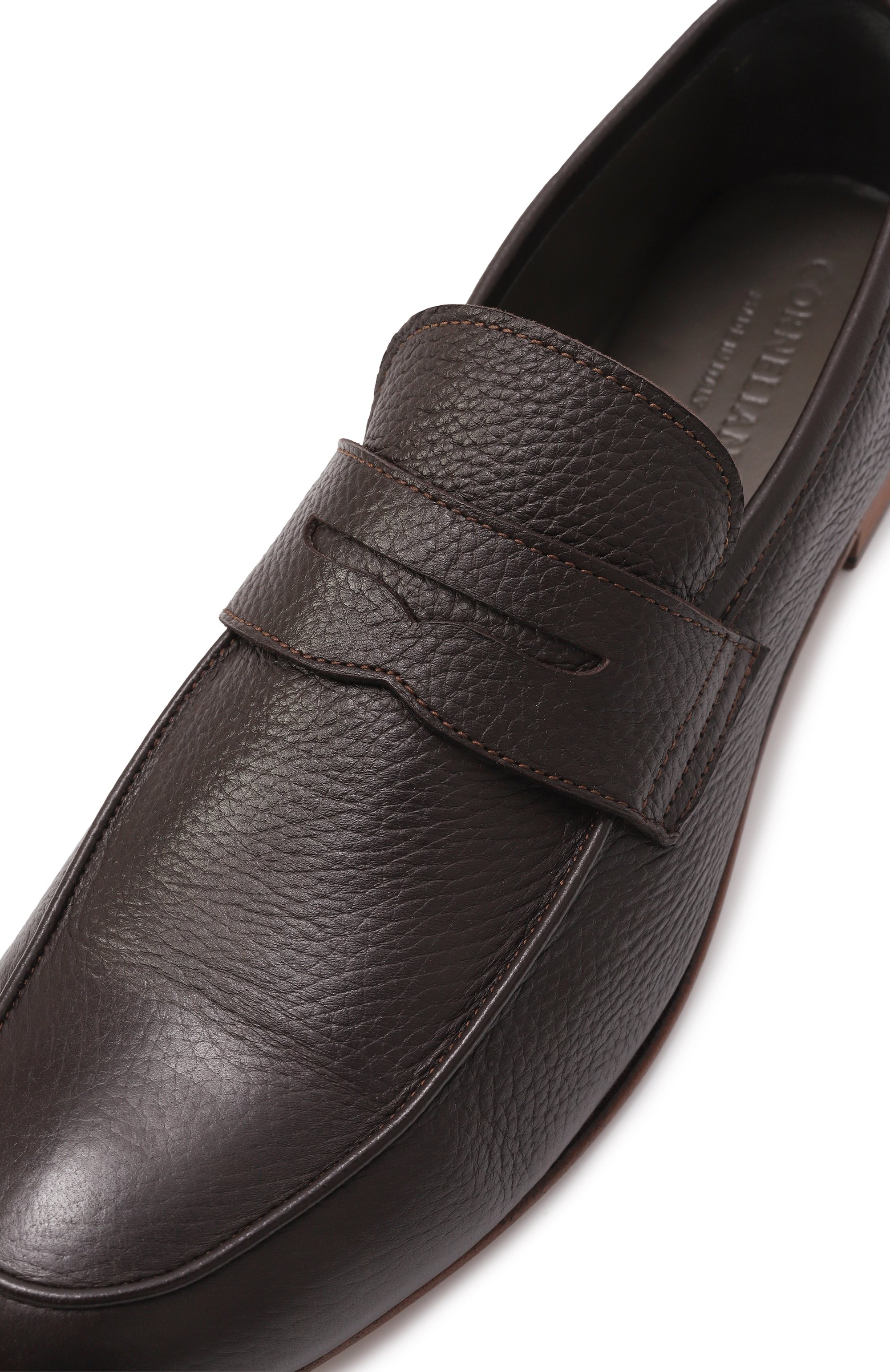 Кожаные пенни-лоферы CORNELIANI, арт. 25TM77-2520917, фото 7