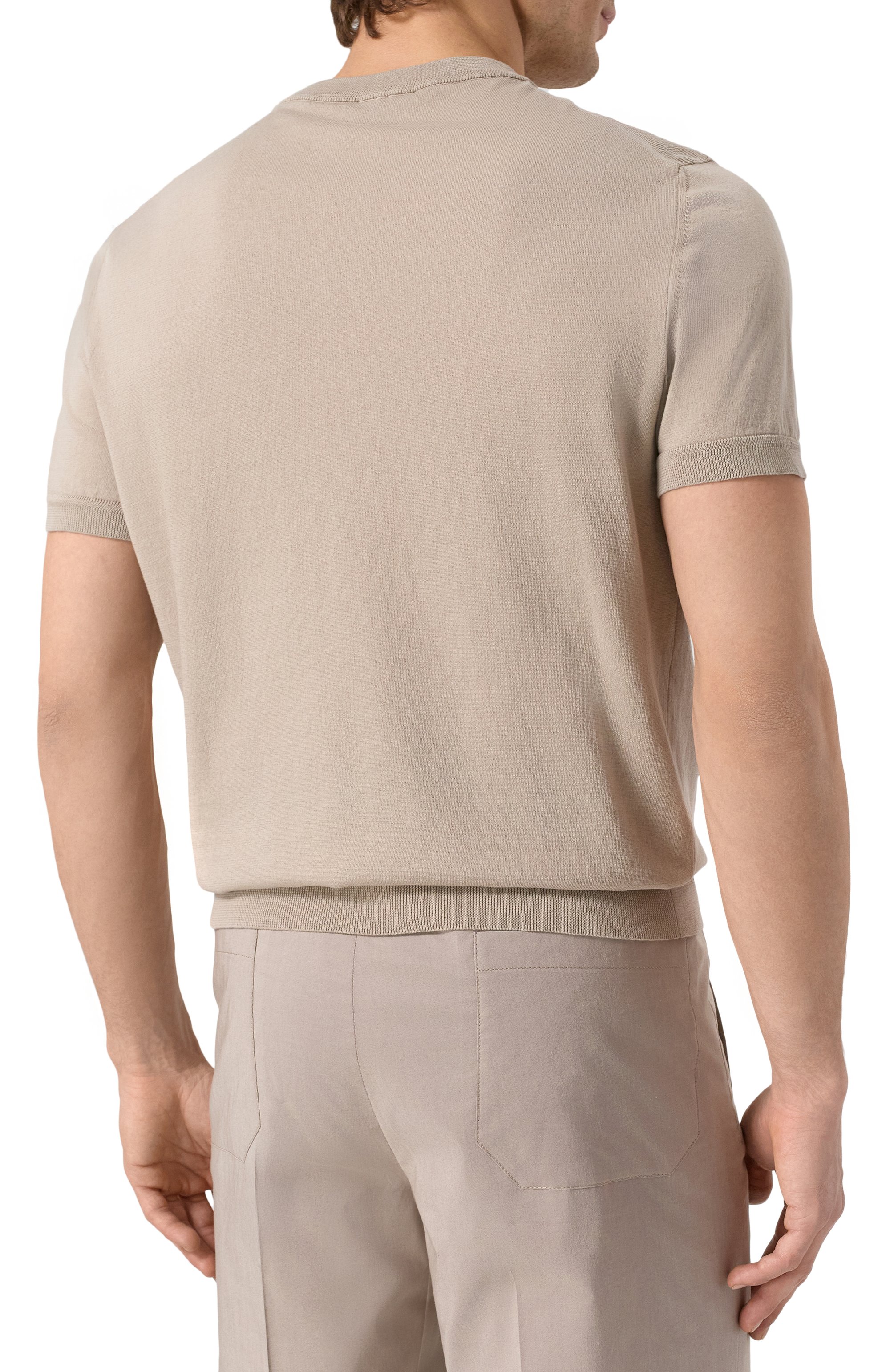 Хлопковый джемпер BRIONI бежевого цвета по цене 95900 руб., арт. UMR00L/PCK17, фото 4 Хлопковый джемпер BRIONI, арт. UMR00L/PCK17, фото 4