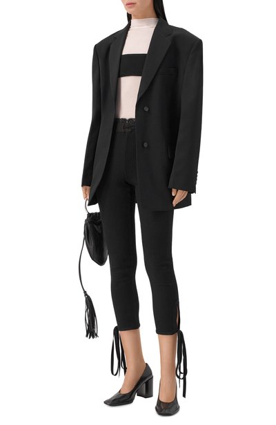 Хлопковые легинсы ANN DEMEULEMEESTER, арт. B0014522/FA766, фото 2