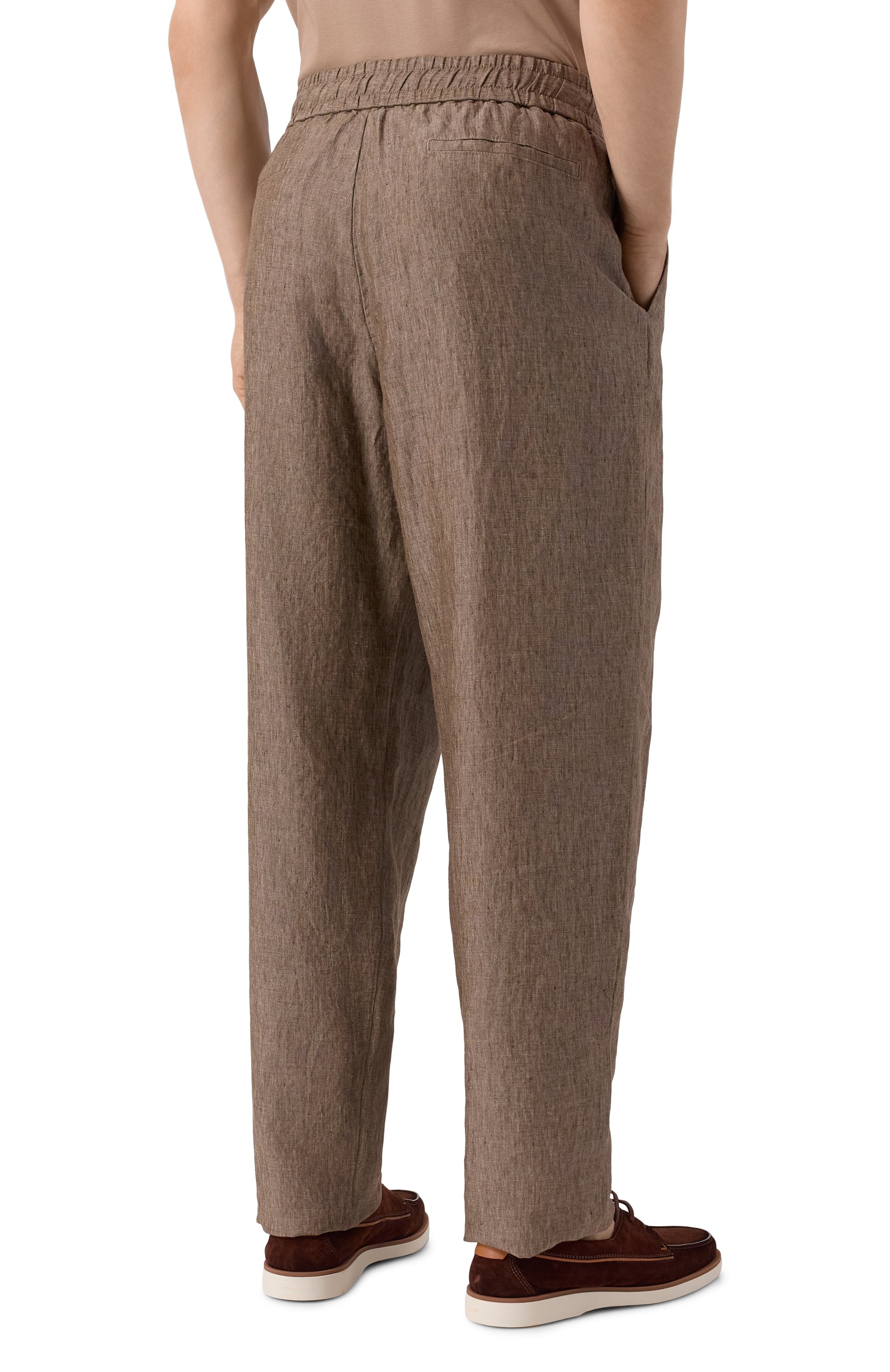 Льняные брюки GIORGIO ARMANI, арт. GM001744/AF17957, фото 4