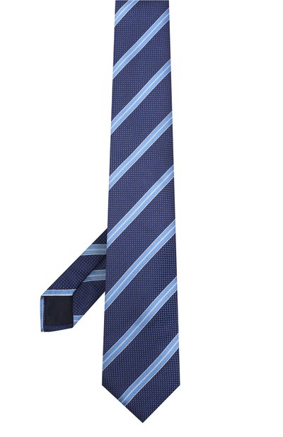 Шелковый галстук CORNELIANI синего цвета по цене 11050 руб., арт. 85U306-0120311/00, фото 2 Шелковый галстук CORNELIANI, арт. 85U306-0120311/00, фото 2