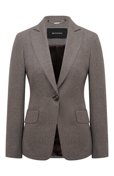 Женский жакет из шерсти и кашемира KITON, арт. D15510K0104E15