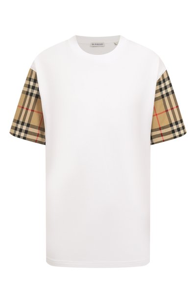 Женская хлопковая футболка BURBERRY, арт. 8073029