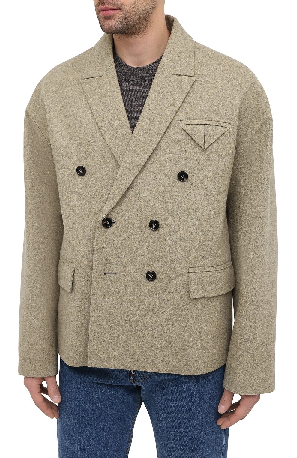 Шерстяной пиджак BOTTEGA VENETA, арт. 651616/V0AX0, фото 3