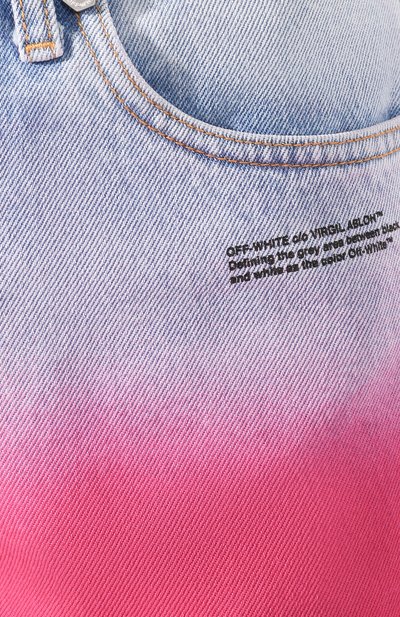 Джинсовые шорты OFF-WHITE синего цвета по цене 62200 руб., арт. 0WYC002R207730977128, фото 5 Джинсовые шорты OFF-WHITE, арт. 0WYC002R207730977128, фото 5