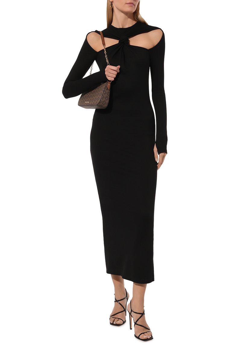 Женская сумка empire MICHAEL MICHAEL KORS коричневого цвета, арт. 32H3G8EW6B | Фото 7 (Размер: small; Материал сплава: Проставлено; Драгоценные камни: Проставлено; Материал: Экокожа)