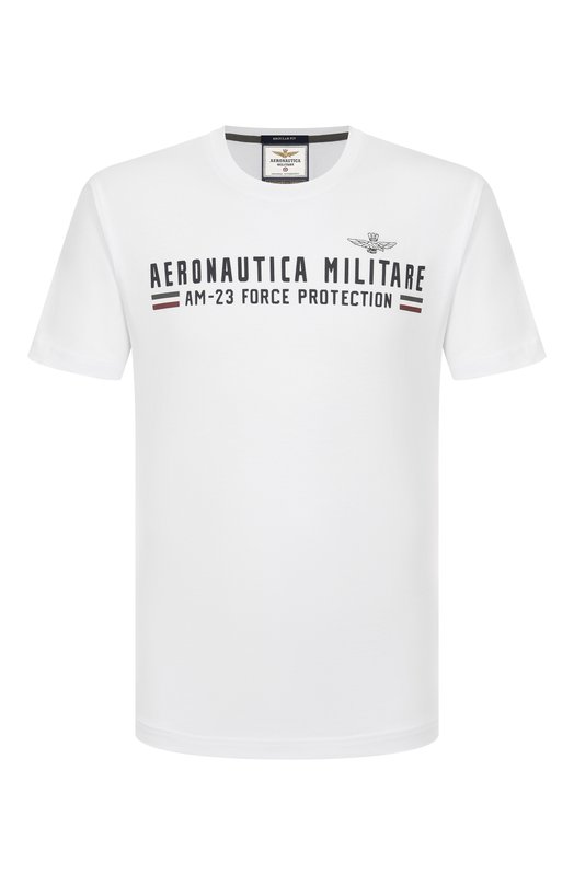 Хлопковая футболка Aeronautica Militare TS1942UJ00538 Белый TS1942UJ00538