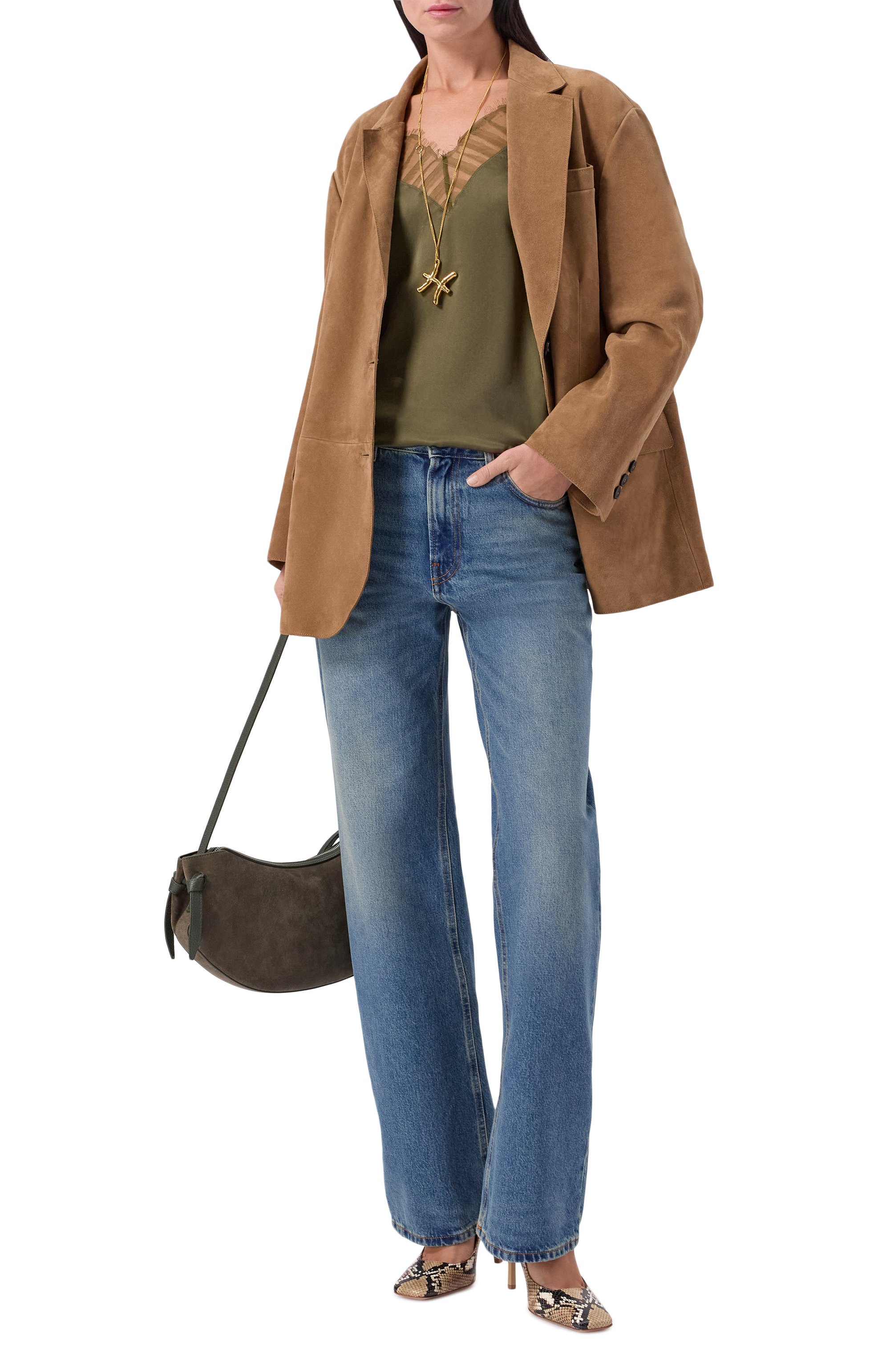 Замшевый жакет WEEKEND MAX MARA, арт. R0LANDA, фото 2