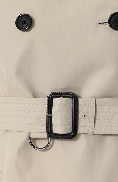 Хлопковый тренч kensington BURBERRY светло-серого цвета по цене 232500 руб., арт. 3913362, фото 5 Хлопковый тренч kensington BURBERRY, арт. 3913362, фото 5