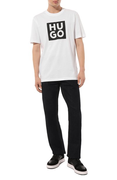 Хлопковая футболка HUGO, арт. 50473891, фото 2