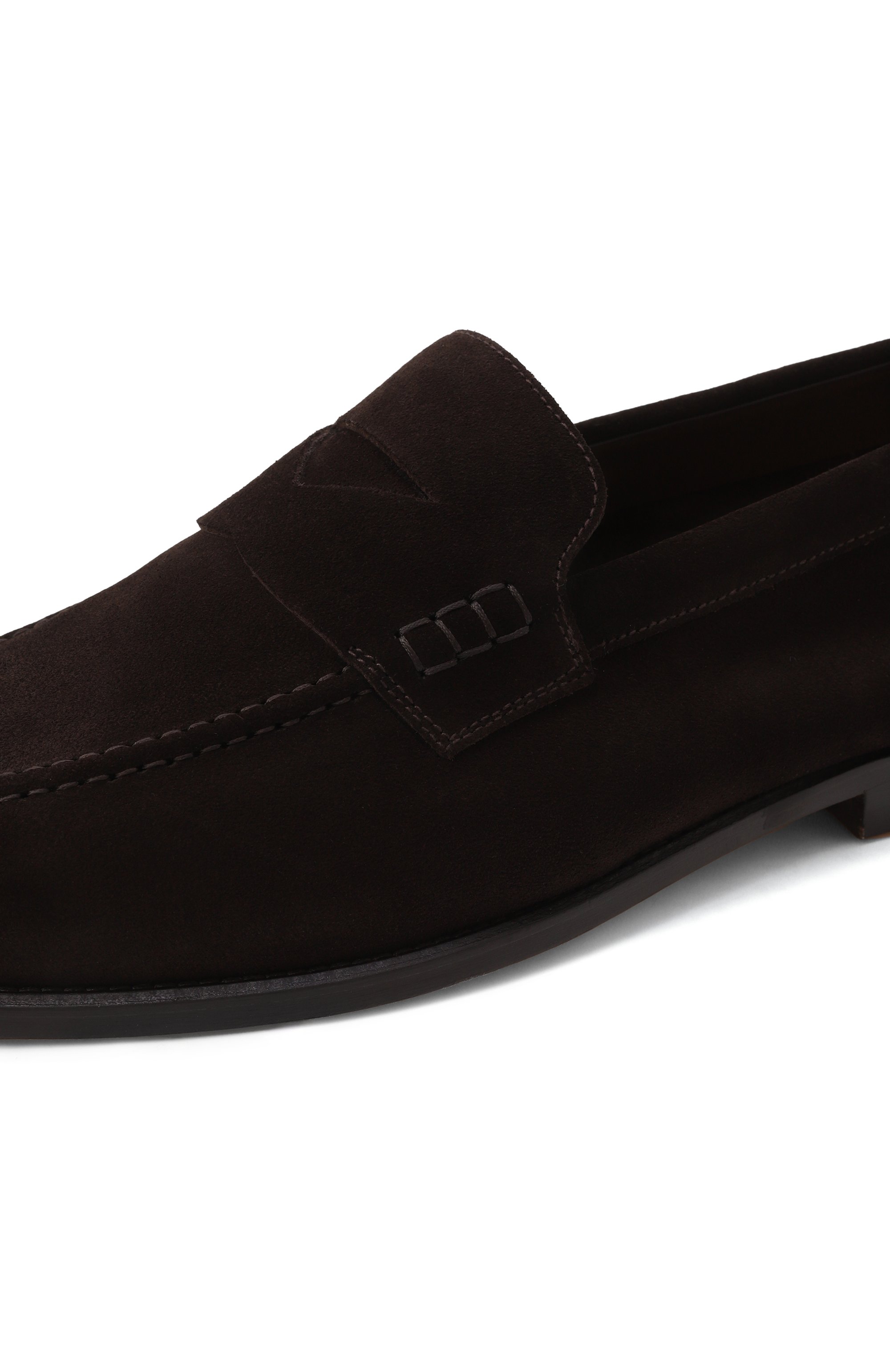 Замшевые пенни-лоферы DOUCAL'S, арт. DU3397MARIUY009T, фото 7