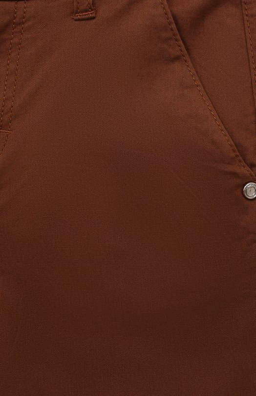 Хлопковые шорты Trussardi junior Коричневый, фото 3