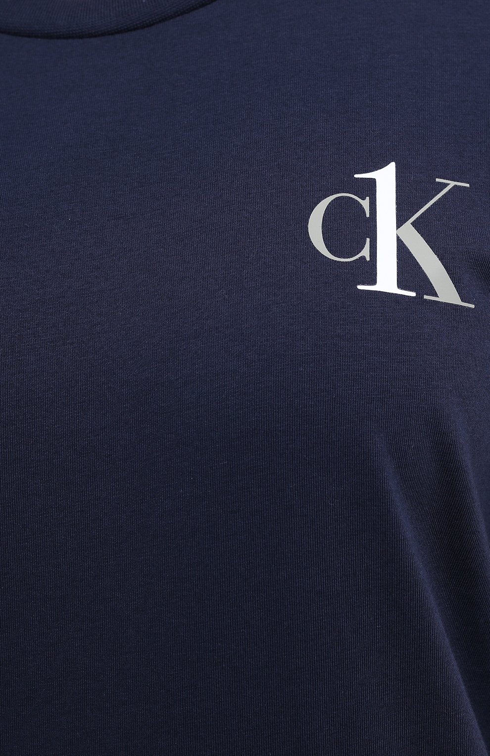 Хлопковая сорочка CALVIN KLEIN темно-синего цвета по цене 5810 руб., арт. QS6358E, фото 5 Хлопковая сорочка CALVIN KLEIN, арт. QS6358E, фото 5