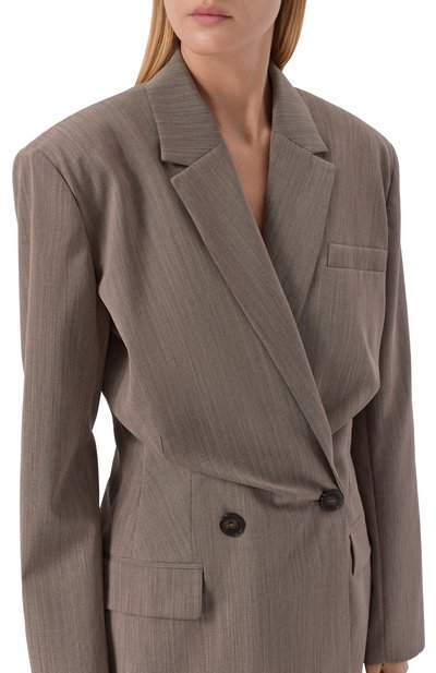 Шерстяной жакет IRO темно-бежевого цвета по цене 84050 руб., арт. WM07SUNRISE, фото 5 Шерстяной жакет IRO, арт. WM07SUNRISE, фото 5