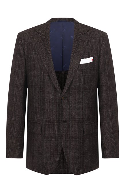 Мужской пиджак из кашемира и шелка KITON, арт. UG81K01T73