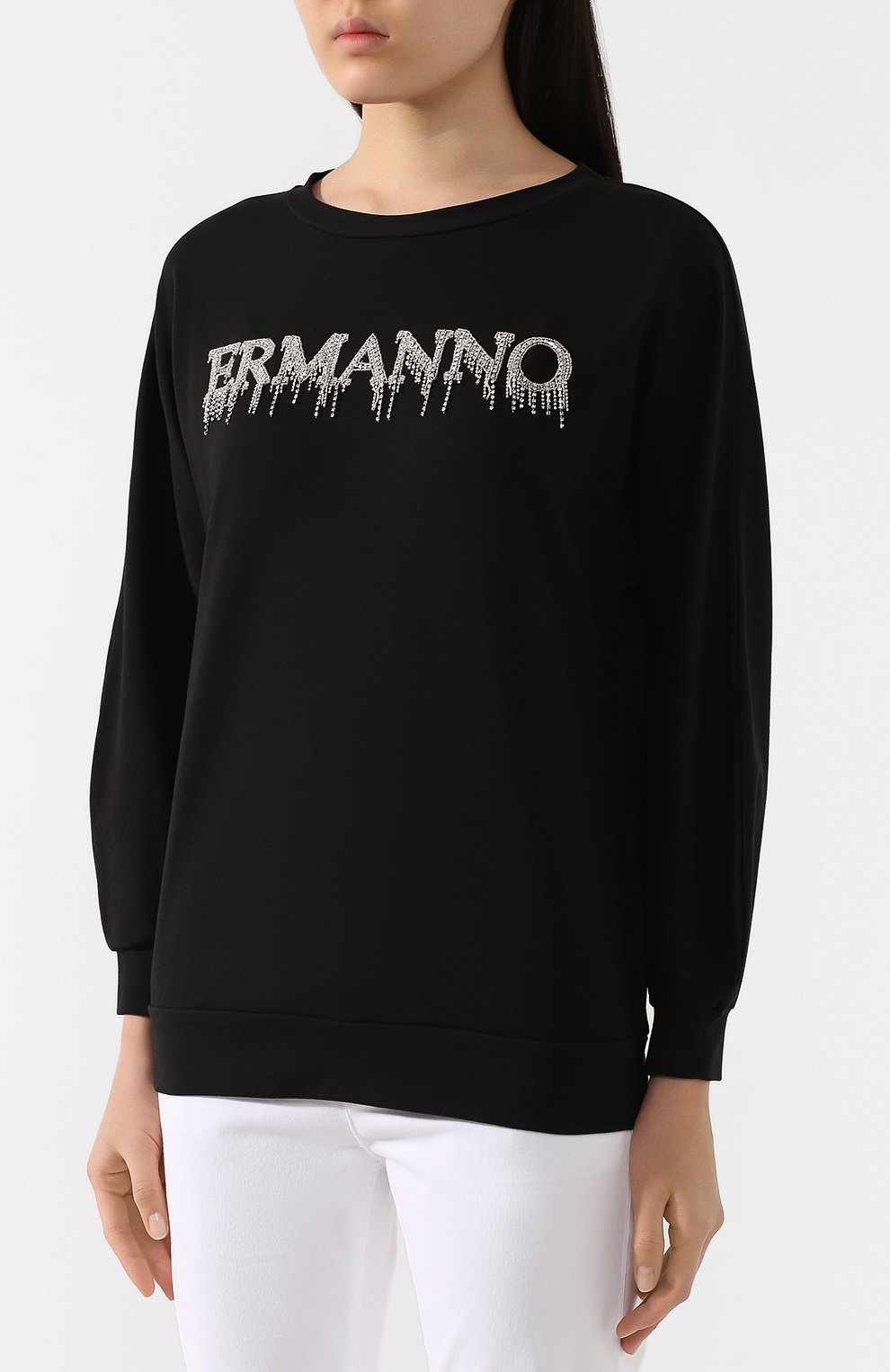 Хлопковый свитшот ERMANNO ERMANNO SCERVINO, арт. 46T FL09 FEL, фото 3