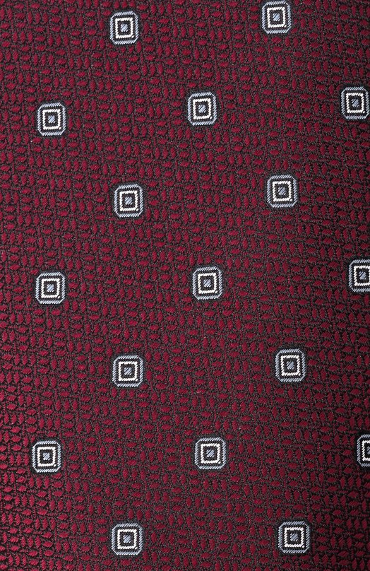 Шелковый галстук Canali 18/HJ04570 Бордовый  18/HJ04570 Фото 4