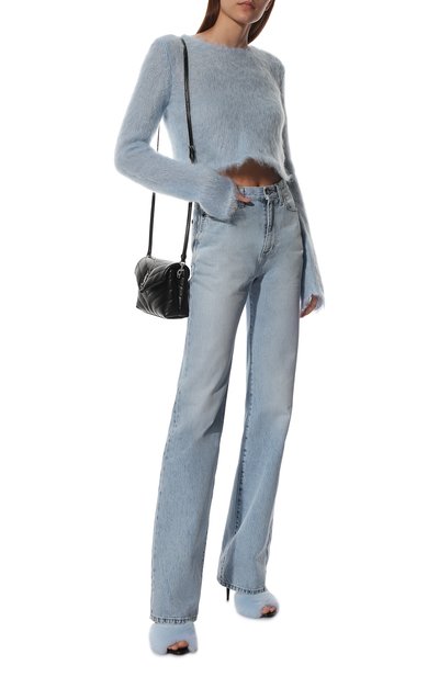 Мюли с отделкой из меха норки la 16 SAINT LAURENT, арт. 688992/E0E01, фото 2