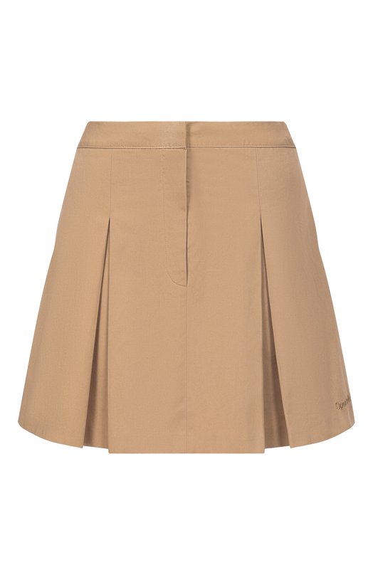 Хлопковая юбка Sporty and Rich SKAW237CR Бежевый SKAW237CR