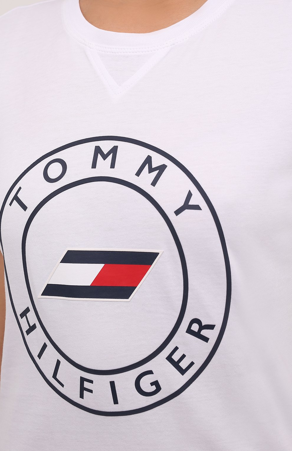 Хлопковая футболка TOMMY HILFIGER, арт. S10S101046, фото 5